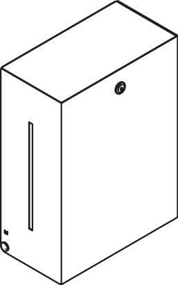 HEWI 900.06.009XA RVS handdoekdispenser