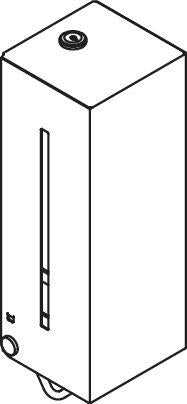 HEWI 900.06.004XA RVS zeepdispenser 600 ml