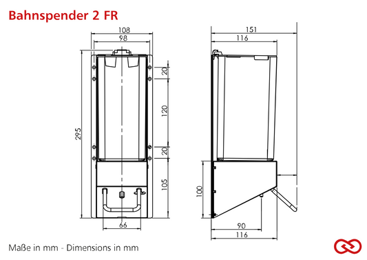 SanTRAL Classic train dispenser 2 FR